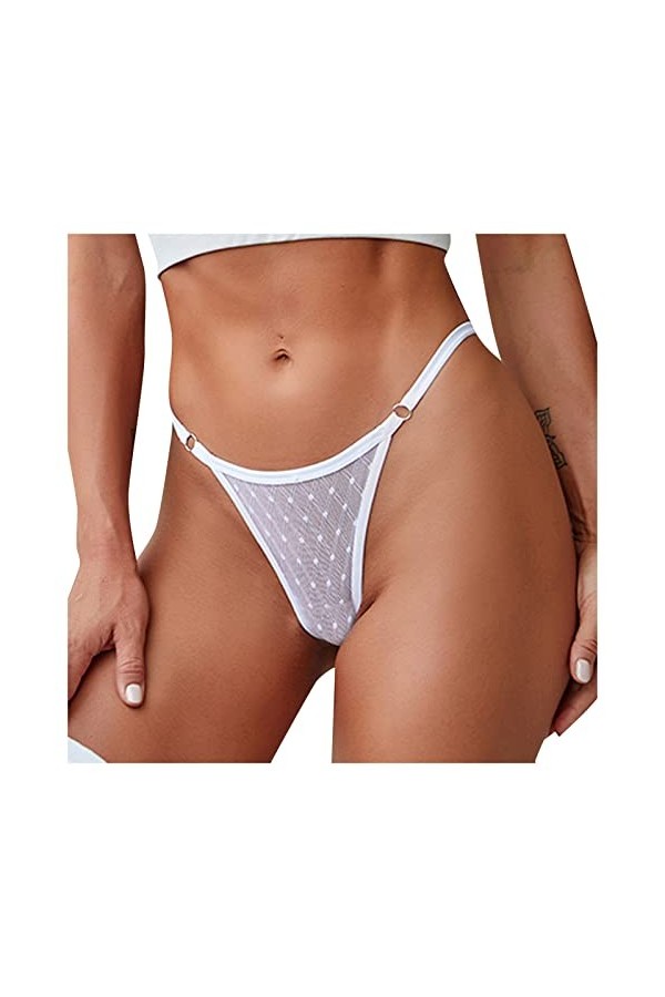 Lingerie Tulle Transparent Culotte Creuse Sexy Out pour Les Femmes Nouvelle Culotte Dentelle Crochet à Lacets sous-vêtements 
