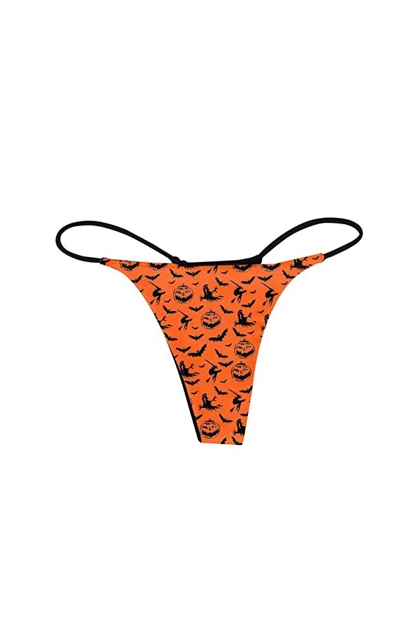 Générique Strings sans Couture pour Femmes sous-vêtements Taille Basse Culottes String Sexy pour Dames Tulle Red, XL 