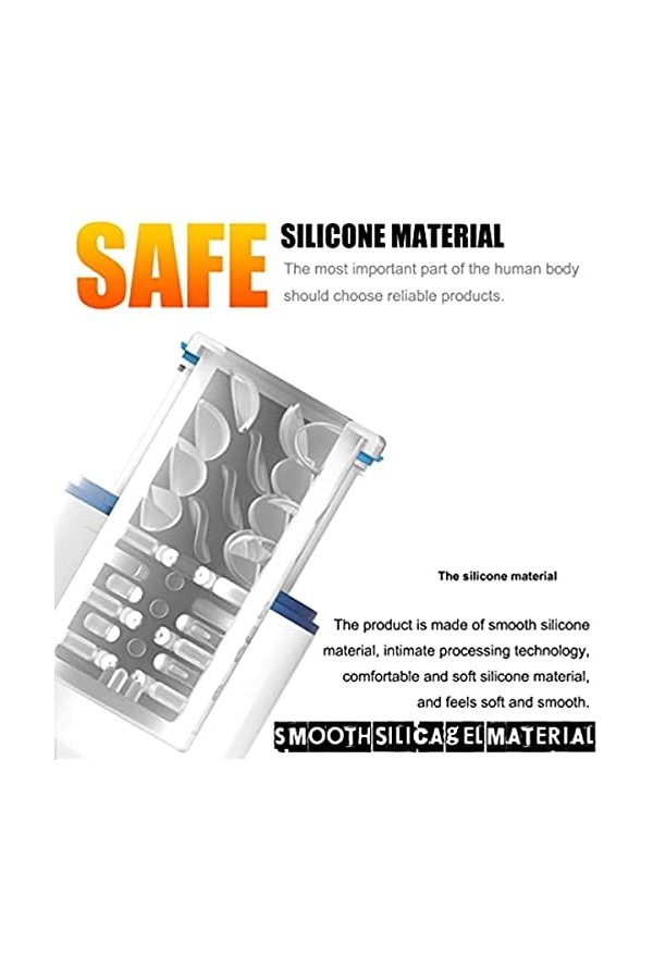 ARKNAV Simple Love Appareil de Masturbation Électrique Masculin, Tasse Vaginale Électrique, Tasse Électrique de Séxe Oral, Fo