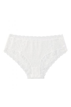 Générique Culotte Femme Femmes Dentelle Sexy Creux sous-Vêtements Dos Taille Dentelle Mi Haute Taille Creux Respirant Élargi 