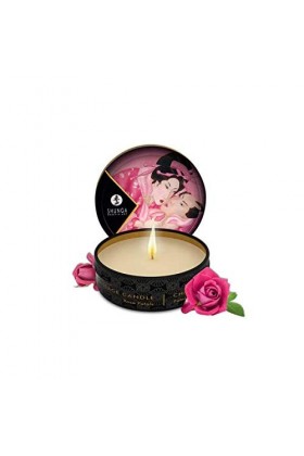Shunga&nbsp; - Bougie - APHRODISIA - Huile Massage pétales de Roses - 30ml