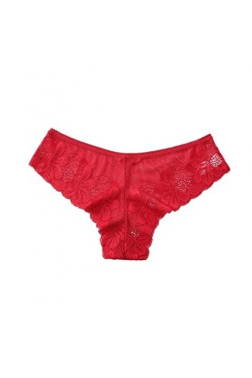 wjiNFDFG Translucide Culotte Femme String Un Ensemble Couleurs Optiont Lingerie Fleurs Creuses Côtés Culotte String Dentelle 