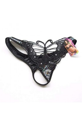 wangjian& Ms. T-Shirt T-Shirt Sexy Tulle Papillon, Noir