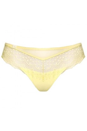 Ulla Dessous - Josy - Femme - String - String - avec tulle - grandes tailles - Sous-vêtements, citron vert, 44