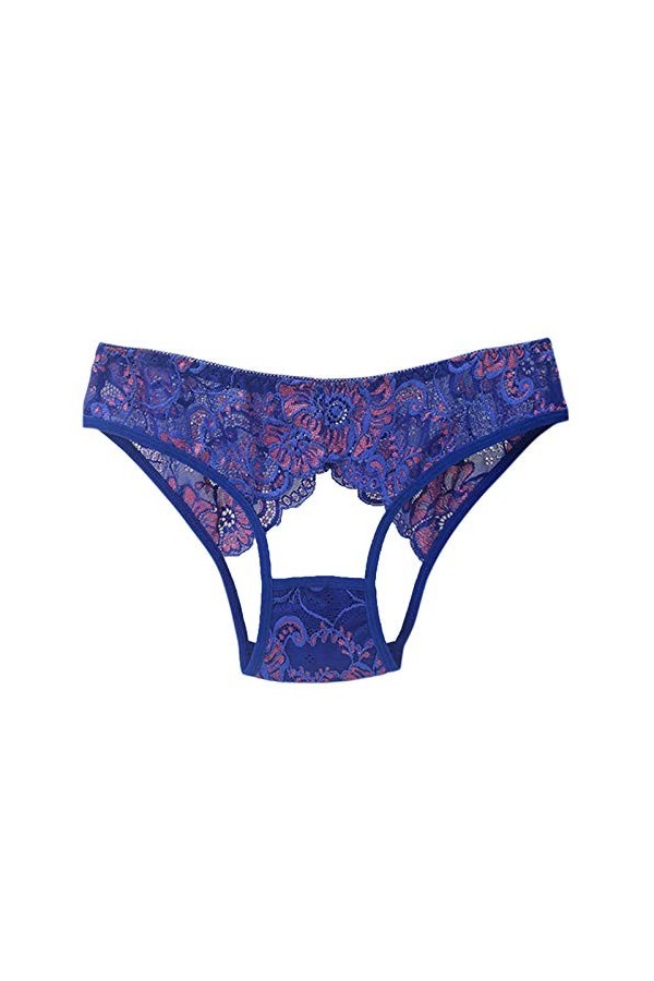 LRWEY Femmes Fesses Underpant Hollow Sexy Dentelle sous-vêtements sensualité Lingerie Tulle Coffee, One Size 