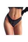 Yowablo 3 PC Femmes Sexy Dentelle Slips évider Culotte Crochet à Lacets Culotte Tongs G String Lingerie sous-vêtements Bustie