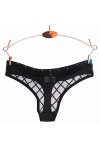 ZJY Femme Strings Femmes Transparent Sexy Panties sous-vêtements en Dentelle évider Perspective Faible Rise Tulle Slip String