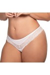 Ulla Dessous - Josy - Femme - String - String - avec tulle - grandes tailles - Sous-vêtements, Blanc., 44