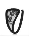 XPIT Sexy C-String Things Strings Culotte Dentelle Fleur Lingerie Stealth Femmes C String Couleurs Solides sous-vêtements Co
