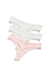 QIUNI Womens Panties Female Underwear Thong Seamless Panties for Women Cotton Briefs Sex G-String Low Waist Underpanties Sex