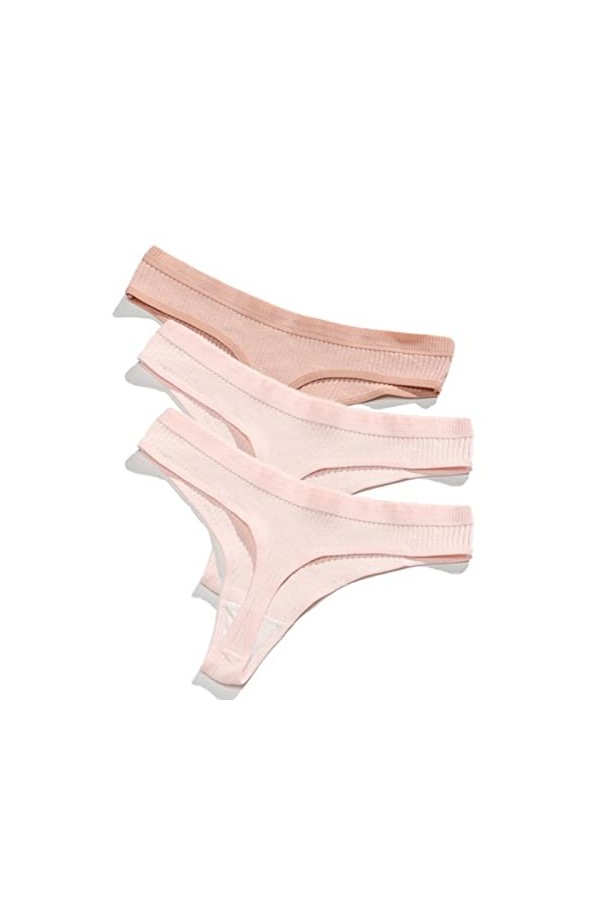 QIUNI Womens Panties Female Underwear Thong Seamless Panties for Women Cotton Briefs Sex G-String Low Waist Underpanties Sex