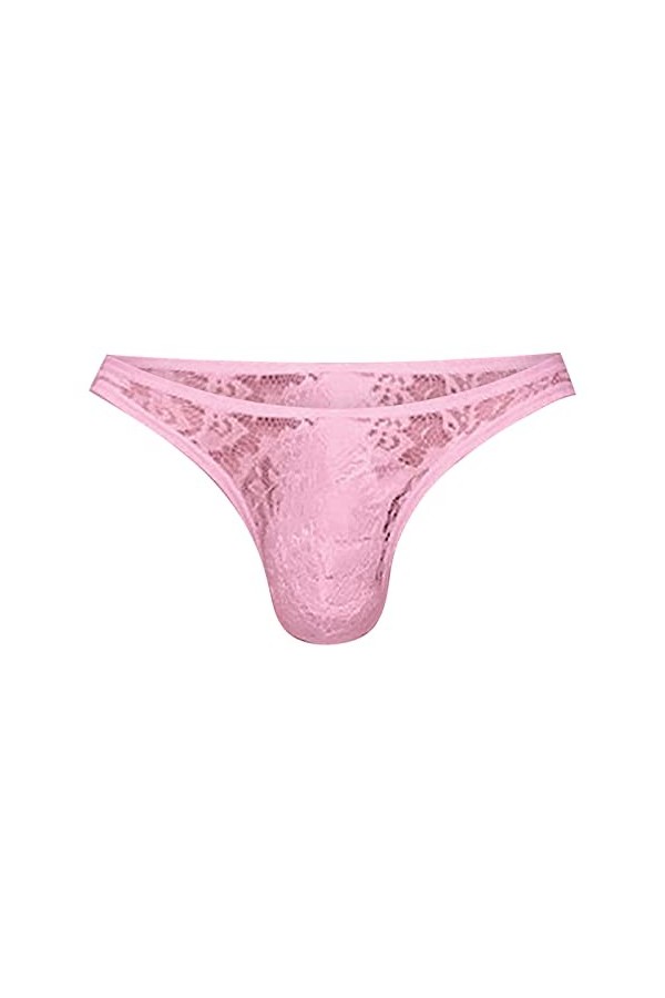 sous-vêtements Essentiels String en Dentelle pour Hommes Culotte de Sexe Culotte en T Transparente pour Hommes sous-vêtements