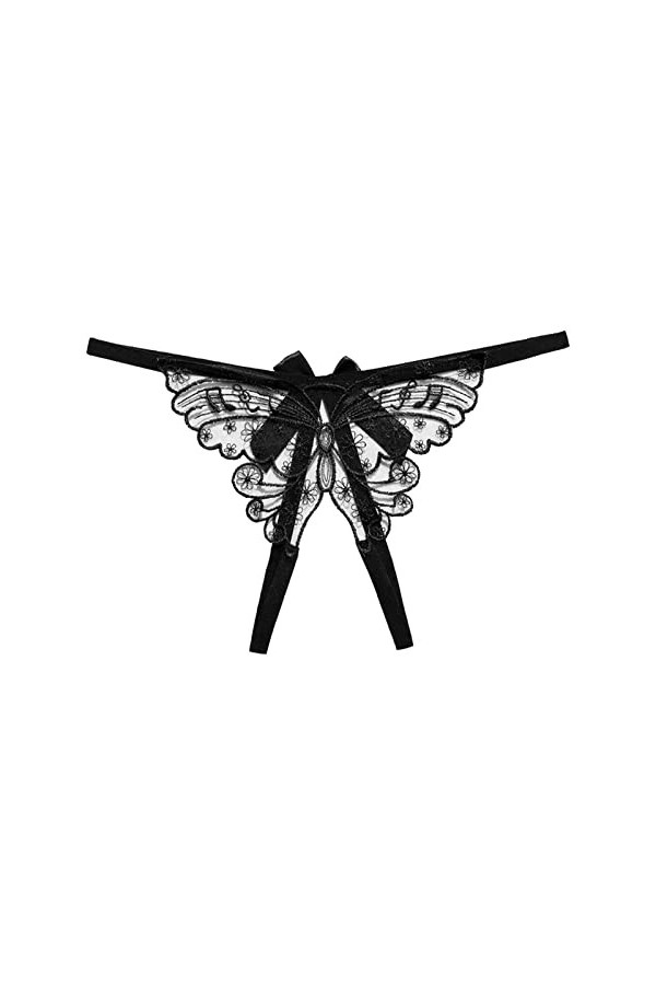 Sous-Vêtements Sexy Pour Femmes Pour Le Sexe Femmes Sexy ceinture mince fichier ouvert string T pantalon Transparent taille b