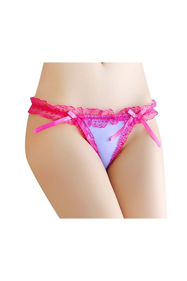 Youyu77 sous-Vêtements pour Femmes pour Le Sexe Culottes Femmes Culottes Sexy en Dentelle Culottes Bowknot Strings Sexy Culot