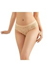 Lot de sous-Vêtements en Coton pour Femme Femmes Sexe Stretch G String Culotte Dentelle Garniture 5 Couleurs Confortable Sexy