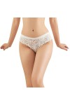 Lot de sous-Vêtements en Coton pour Femme Femmes Sexe Stretch G String Culotte Dentelle Garniture 5 Couleurs Confortable Sexy