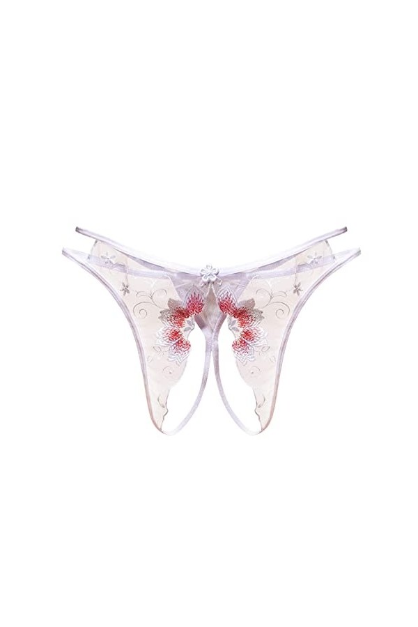 Dasongff String Femme Sexy Chic Ficelle Culotte Sexy Femme Érotique Ouverte Slips Dentelle Taille Basse Tanga Sexy A Dentelle