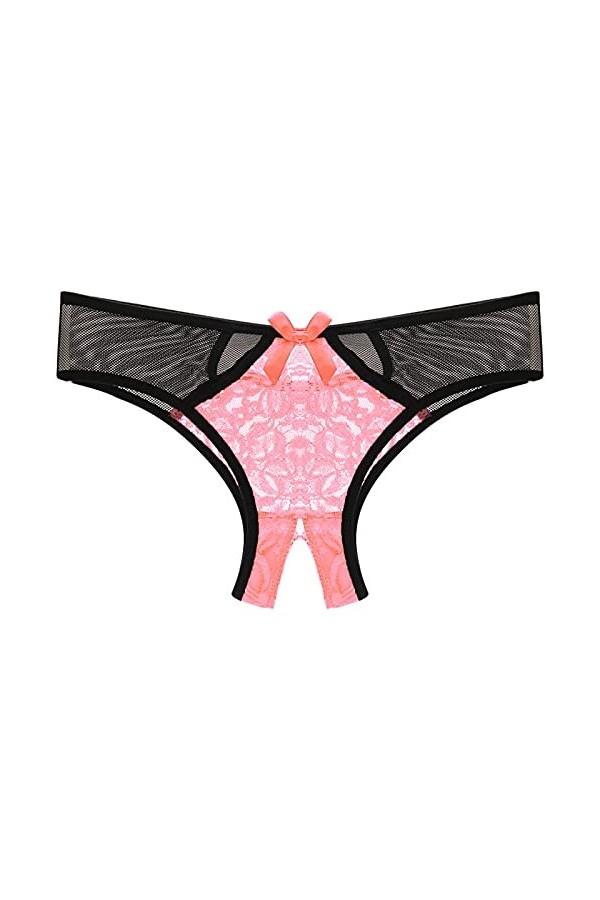 FGUUTYM Body Dentelle Noir Lingerie Bas Culotte Femme Culotte Culotte Entrejambe Dentelle Ouvert Sexy Sous-vêtements Taille C