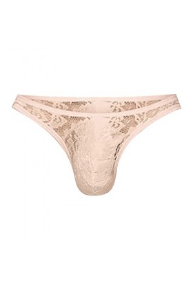 Maillot De Bain String pour Homme String en Dentelle pour Hommes Culotte de Sexe Culotte en T Transparente pour Hommes sous-v