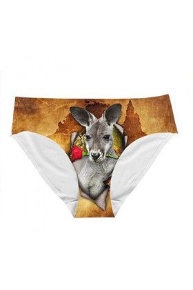 Cumagical Sous-vêtements sexy pour femme Motif animal rétro - - Large