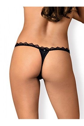 Obsessive Lolitte Tanga S/M Tongs pour Femmes, Negro Negro 