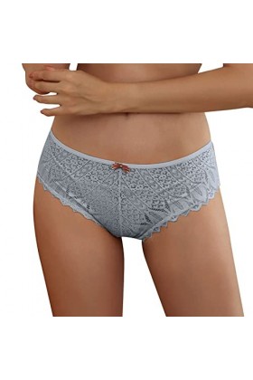 Culotte sous-Vêtement Slip Taille Midi Tangas Sexy Culottes Dentelles pour Femmculottes pour Femmes Crochet Érotique String C