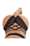 NIUREDLTD Body Blanc Sexy Culottes pour Femmes Crochet Dentelle Dentelle jusquà Culotte Sexy Creux sous-vêtements Lingerie S