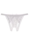 NIUREDLTD Body Blanc Sexy Culottes pour Femmes Crochet Dentelle Dentelle jusquà Culotte Sexy Creux sous-vêtements Lingerie S