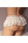 Slips en dentelle Hommes Culotte à volants Thongs Mini Jupe Crossdress Crossdress Costume Culotte Jupe culotte Thongs Gay Mal