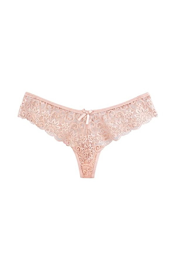 Culotte Dentelle Sexy pour Femme sous Vetements Sexy à Taille Basse Minceur Amincissante Culottes Sexy Femmes Culottes À Nœud