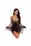 Kwatieh Lingerie Sexy Femme Ensemble 2024 - Costumes Sexy Femme Sexy Pyjamas en Satin Sexy Ensemble Combinaison Body Sexy Fem