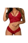 UPOI 2023 Deux Pièces Bralette Plus Lingerie Floral sous-Vêtements Femme Taille Corset Dentelle Soutien-Gorge Femme Plus Tail