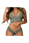 UPOI 2023 Deux Pièces Bralette Plus Lingerie Floral sous-Vêtements Femme Taille Corset Dentelle Soutien-Gorge Femme Plus Tail