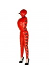 Latex Caoutchouc Caoutchouc Partie Masque Cosplay Catsuit Zentai Gants costume