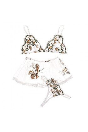 Générique Body Sexy Femme Érotique, Pyjama Transparent Dentelle À La Mode Féminine Ensemble Lingerie String Harnais Sm Zippé 