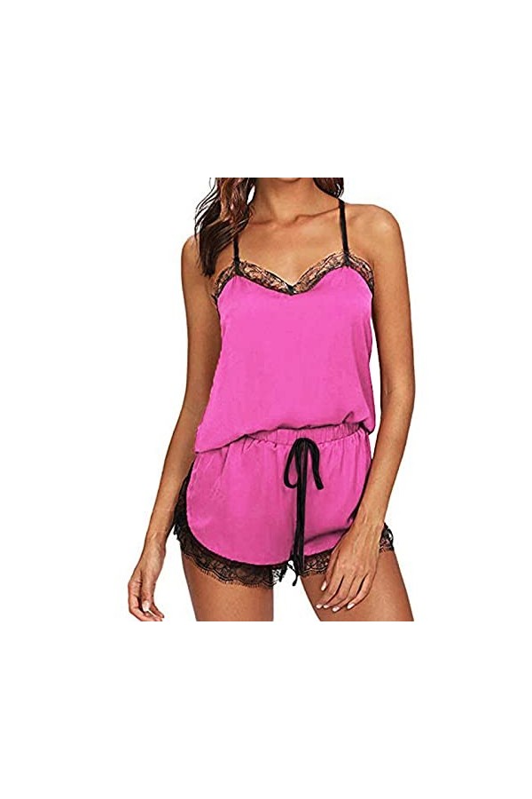 WWricotta Nuisette Sexy Femme Sensuelle - Tenu Sexy Coquin G-String SM Transparent Coquine Chaude Dentelle Soutien-Gorge Body