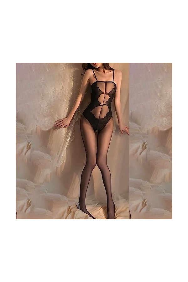 Générique Body Cuir Sexy Lingerie Net Vêtements Fichiers Ouverts Lait Maternel No Off Passion Costume Transparent Sexy Bas Sé