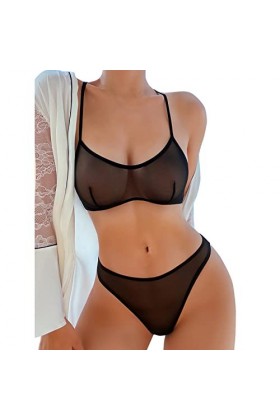 Lingerie Sexy Femme Coquine Hot Lingerie Tulle Transparent Sous Vetements Feminins Sexy Lingerie En Maille Ensemble Lingerie 