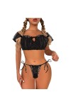 Vexiangni Negligee Femme Sexy Sissy Vêtement de chambre Femme Cuissardes Bas Femme Sexy Unzerwäsche Sexy Lingerie Femme Ouver