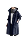 RYTEJFES Ponchos de pluie pour femme - Imperméable - Jetable - Veste de mi-saison - Veste softshell - Coupe-vent - Coupe-vent