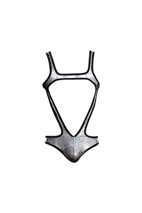 Vexiangni Sexy Top Transparent Connected Sexy Paillettes Boîte de nuit Sous-vêtements pour homme Sous-vêtements Sous-vêtement