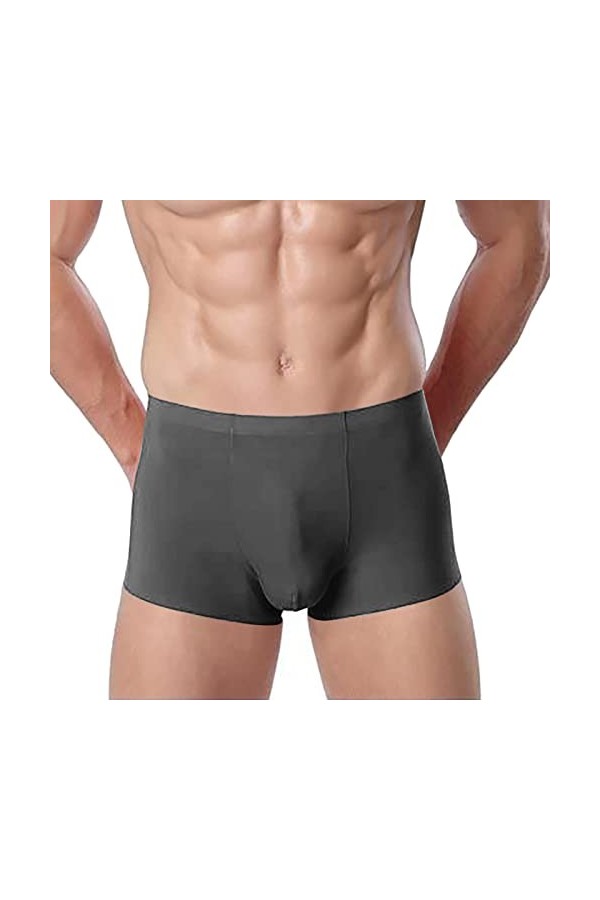 Sous-vêtements pour homme - Boxer doux et confortable en coton, Bordeaux, XXXL