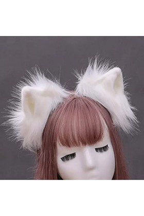 YINSHENG Belle déguisement fête Oreilles de Chat Bandeau Cosplay Longues Oreilles de Renard Anime Dames Sexy secrétaire Profe
