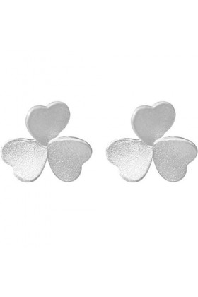 YOYOYAYA S925 en Argent Pur Fille Femme Accessoires Frais Rotation Belle Fleur Trifolium Grind Herbe Fortune