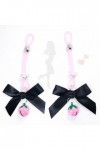 Lingerie Uniformes Accessoires Bow Pink Bell Clips