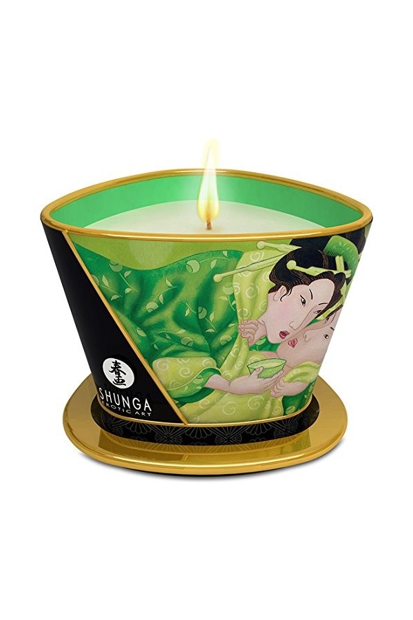 SHUNGA BOUGIE DE MASSAGE 170 ML de THÉ VERT
