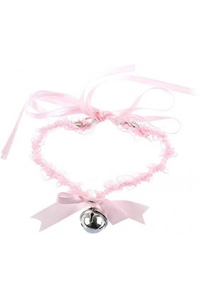 GDhgfDS Belle Dentelle Bowknot Cloche Ras du Cou Doux Stretch Noir Blanc Réglable Collier Mignon Femmes Filles Collier Sexy B