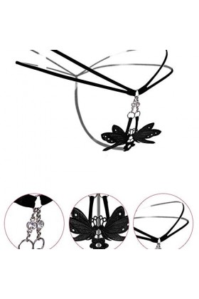 Zhangmeiren sous-vêtement Sexy for Femmes Transparent, sans Trace, String Creux Chaud, Taille Basse, sous-vêtement for Femme 