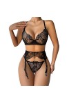 Femme Sexy Ensemble Lingerie G-String 2023 Soutien supérieur à la mode et sexy pour femmes avec petite poitrine et anneau en 