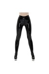 Latex Caoutchouc 0.40mm Pantalon Jeans Pantalon Zipper Catsuit Costume sexy